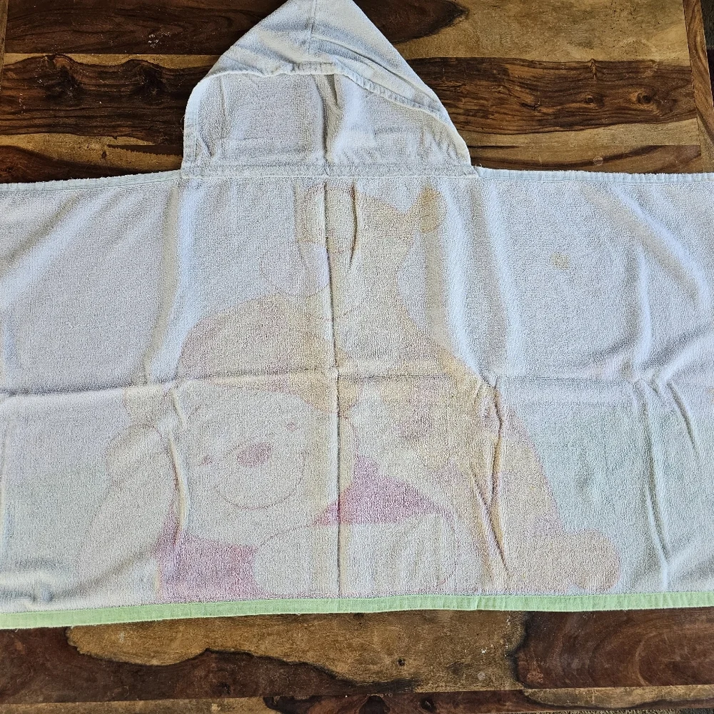 Vintage Disney Winnie The Pooh & Tigger Hooded Bath Beach Towel 48